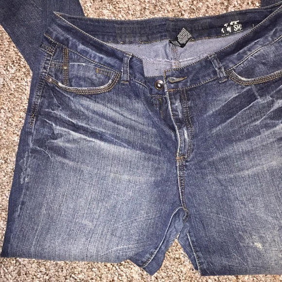 Vintage Curvy 13/14 American Original Rewash JEANS - Picture 4 of 6